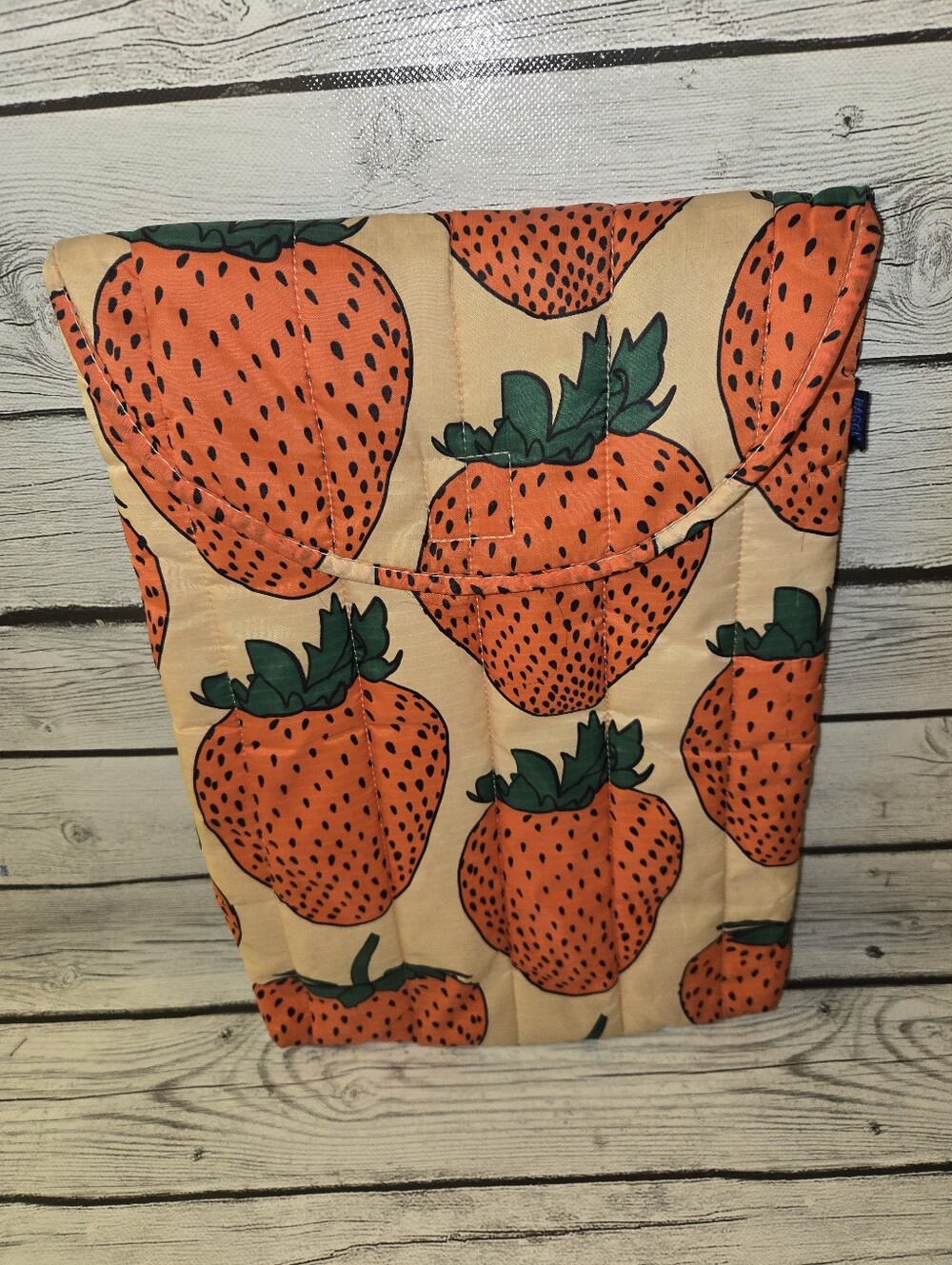 BAGGU Strawberry Puffy Laptop Sleeve / Tablet Case